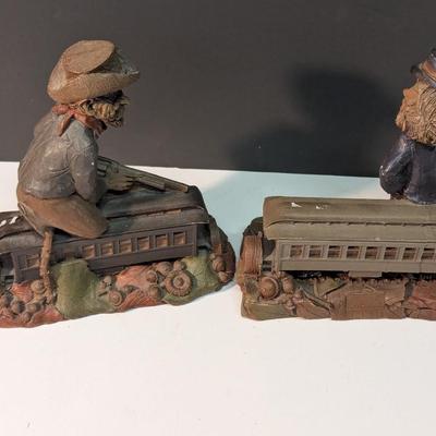 Tom Clark Jesse Train Robber Western & Pullman Resin Figures