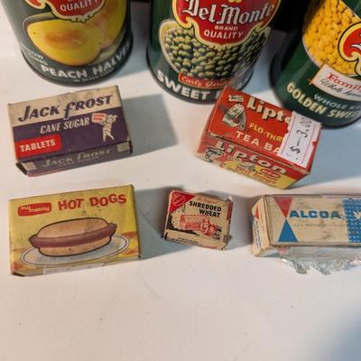Vintage Miniature Sample Boxes Del Monte Sample Cans