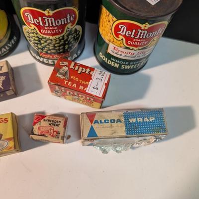 Vintage Miniature Sample Boxes Del Monte Sample Cans