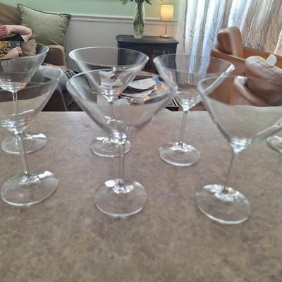 6 martini glasses