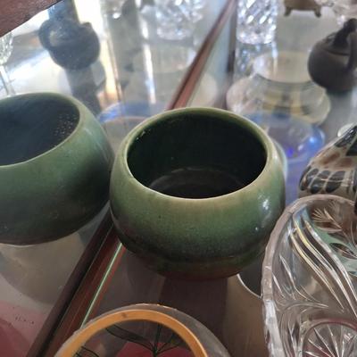 Emerald colored Vase