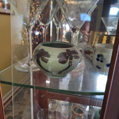 Palm Tree Pottery Piece