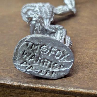 Vintage Miniature Pewter Alien Warrior Figures TM Fox