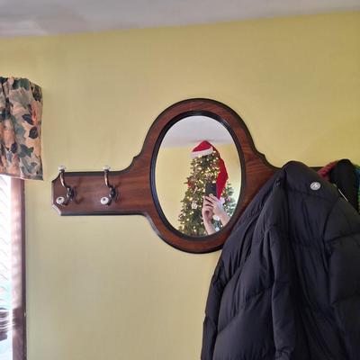 Coat Rack with Mirror