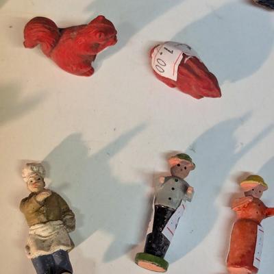 Vintage Plastic Wooden Animals & Figures