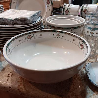 THE OTHER HALF OF THE HUGE SET OF SW STYLE STUDIO NOVA DINNERWARE