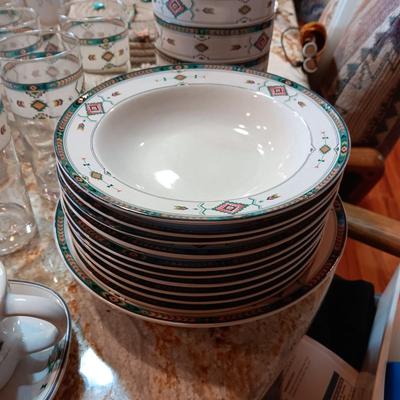 THE OTHER HALF OF THE HUGE SET OF SW STYLE STUDIO NOVA DINNERWARE