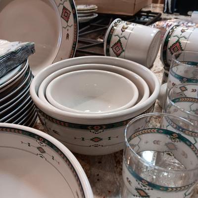 THE OTHER HALF OF THE HUGE SET OF SW STYLE STUDIO NOVA DINNERWARE