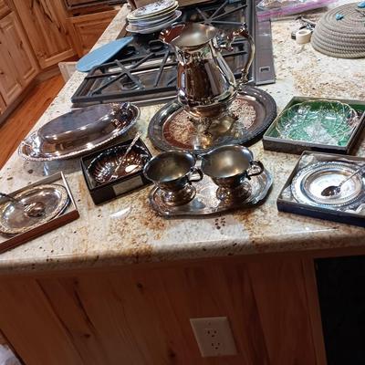 SILVER PLATED SERVING PIECES