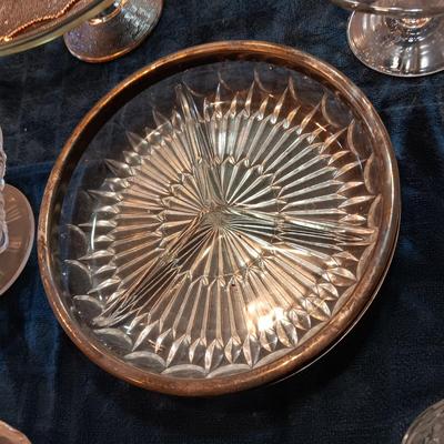 CRYSTAL AND GLASS SERVING PIECES