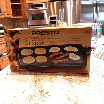 NEW PRESTO COOL TOUCH ELECTRIC GRIDDLE
