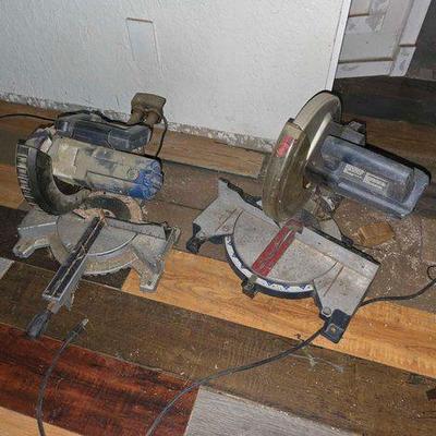 #1500 • 2 Chop Saws, Ryobi and Kobalt
