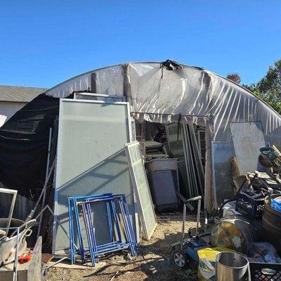 #2030 • Hoop House with Miscellaneous Doors and Windows
