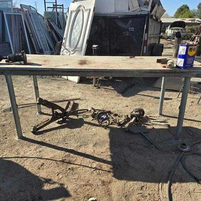 #2046 • 8' Work Bench with Power Connections
