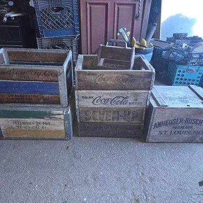 #2516 • (8) Wooden Crates
