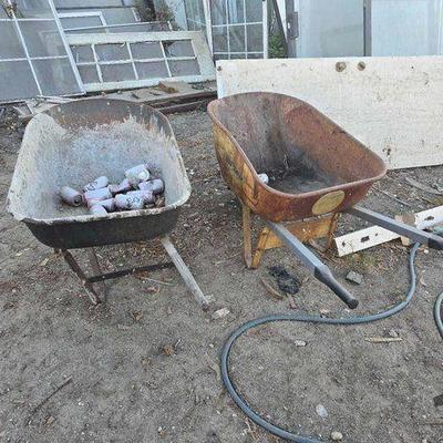 #2522 • (2) True Temper Wheel Barrows
