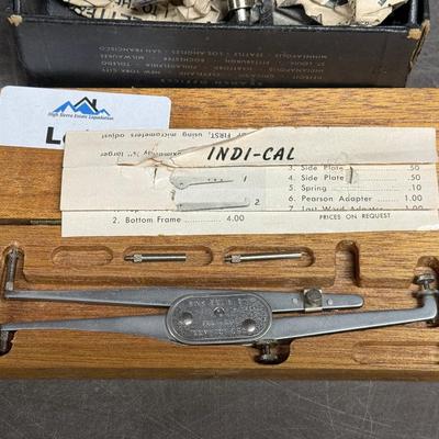 Rink Equipment Co. Indi-Cal tool w/Box