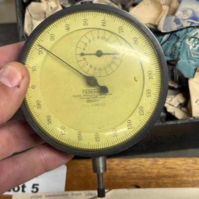 Sale Photo Thumbnail #13: Micrometer or some other large measuring gauge