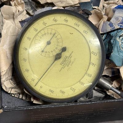 Federal vintage Dial test indicator Micrometer in box - US Made