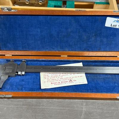 Brown & Sharpe Measuring Calipers in box