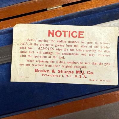 Brown & Sharpe Measuring Calipers in box