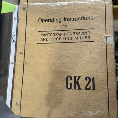 Friedrich Deckel GK Pantograph Milling Machine w/manual