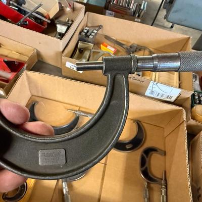 Box of various micrometers – 7 total