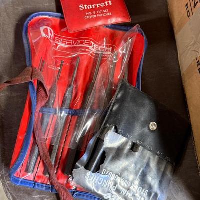 3 Sets of Metal Punches – Starrett & others