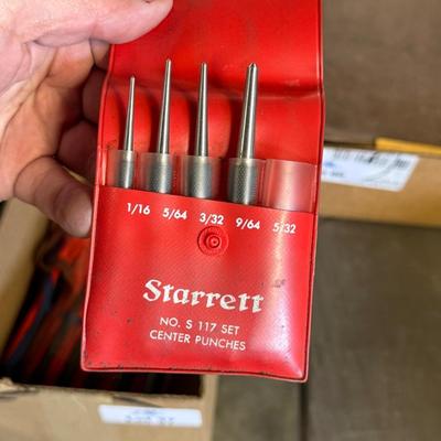 3 Sets of Metal Punches – Starrett & others