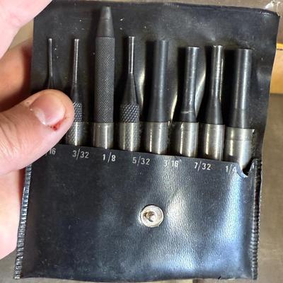 3 Sets of Metal Punches – Starrett & others