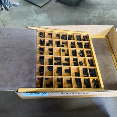 Sale Photo Thumbnail #144: all sorted letters in these 2 nice wood boxes