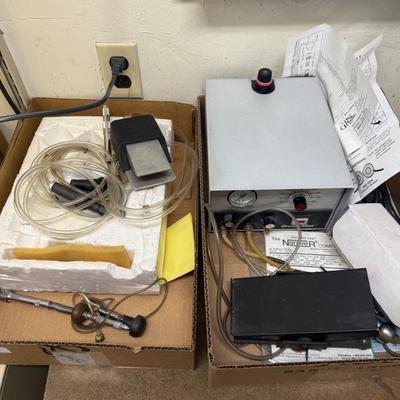 2 Boxes w/Gravermax Electronic Engraving Machine & Components