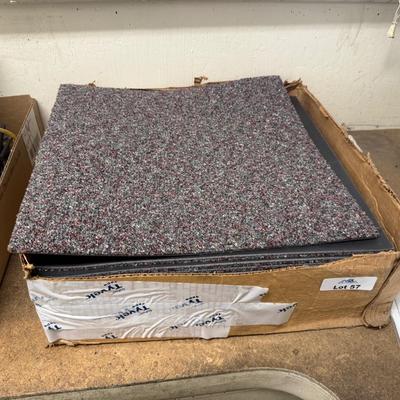 Carpet Squares - Box of 18” x 18” New and 17 pieces enough for small office or ?