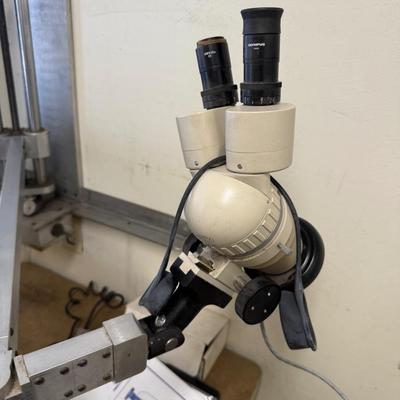 Olympus Wall Mounted Microscope w/wall bracket