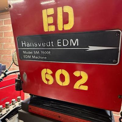 Hansvedt EDM Model SM 1500E EDM Machine with accessories