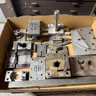 Flat box of misc. Steel milling Components ?