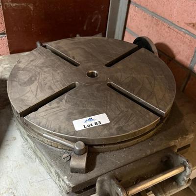 Bridgeport round Steel Milling table piece