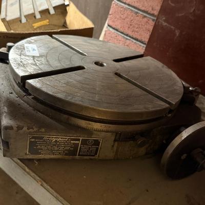 Bridgeport round Steel Milling table piece