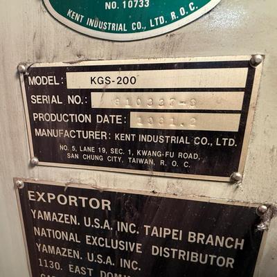 Kent Max-0 Electric Model KGS-200 Surface Grinder