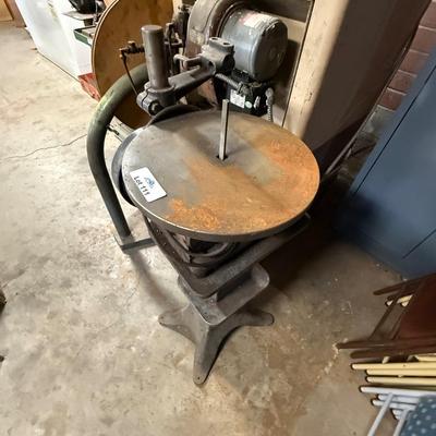 Emerson Electric Table Grinder on Steel Pedestal