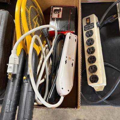 Lot of Power Strips & 2 Battery Op fly swatters