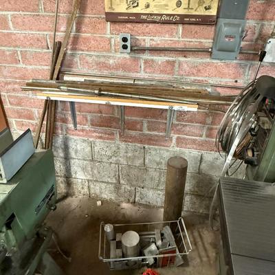 Lot of various scrap metal pieces – Steel & aluminum 5" bar stock + more