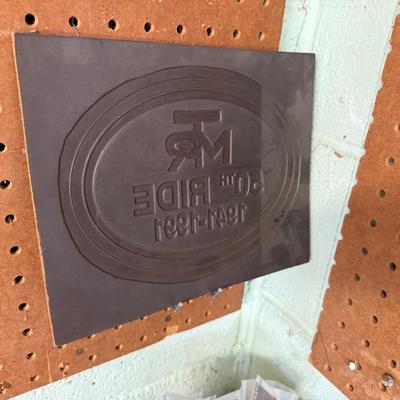 Reno themed Metal/Copper/Plastic Stamping Plates in 3 boxes + leather