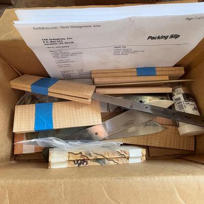 Box of Knife Making Materials – Blades & Handles