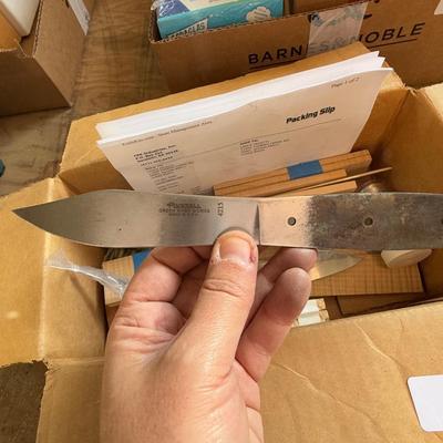 Box of Knife Making Materials – Blades & Handles
