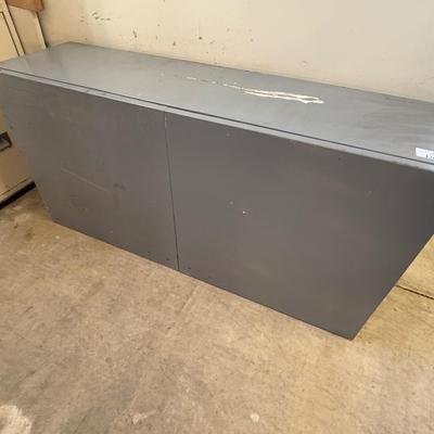 Metal 2 door gray Wall Storage Cabinet