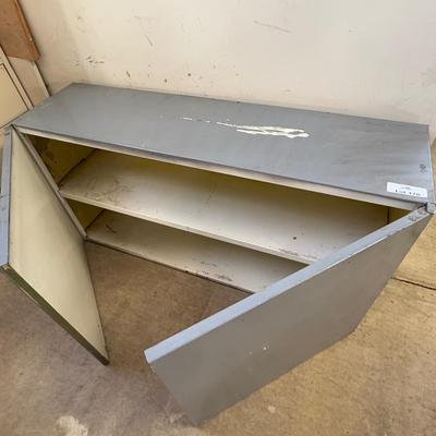Metal 2 door gray Wall Storage Cabinet