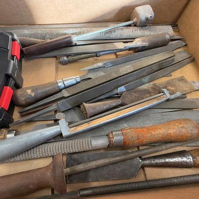 Box of 20+ Metal Files