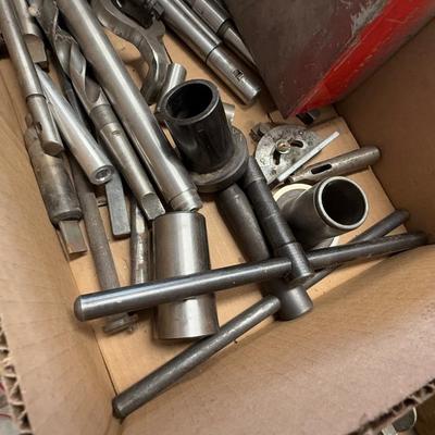 Box of misc. Machine Parts & Bits