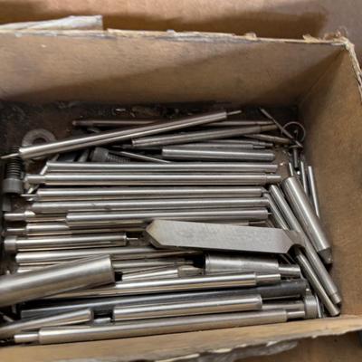 Box of misc. machine parts – Chucks/Latheing & Miling Pieces